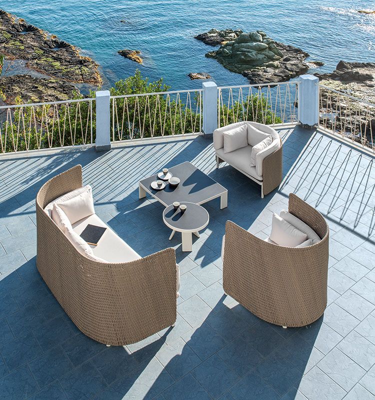 Ethimo Esedra Lounge high back armchair