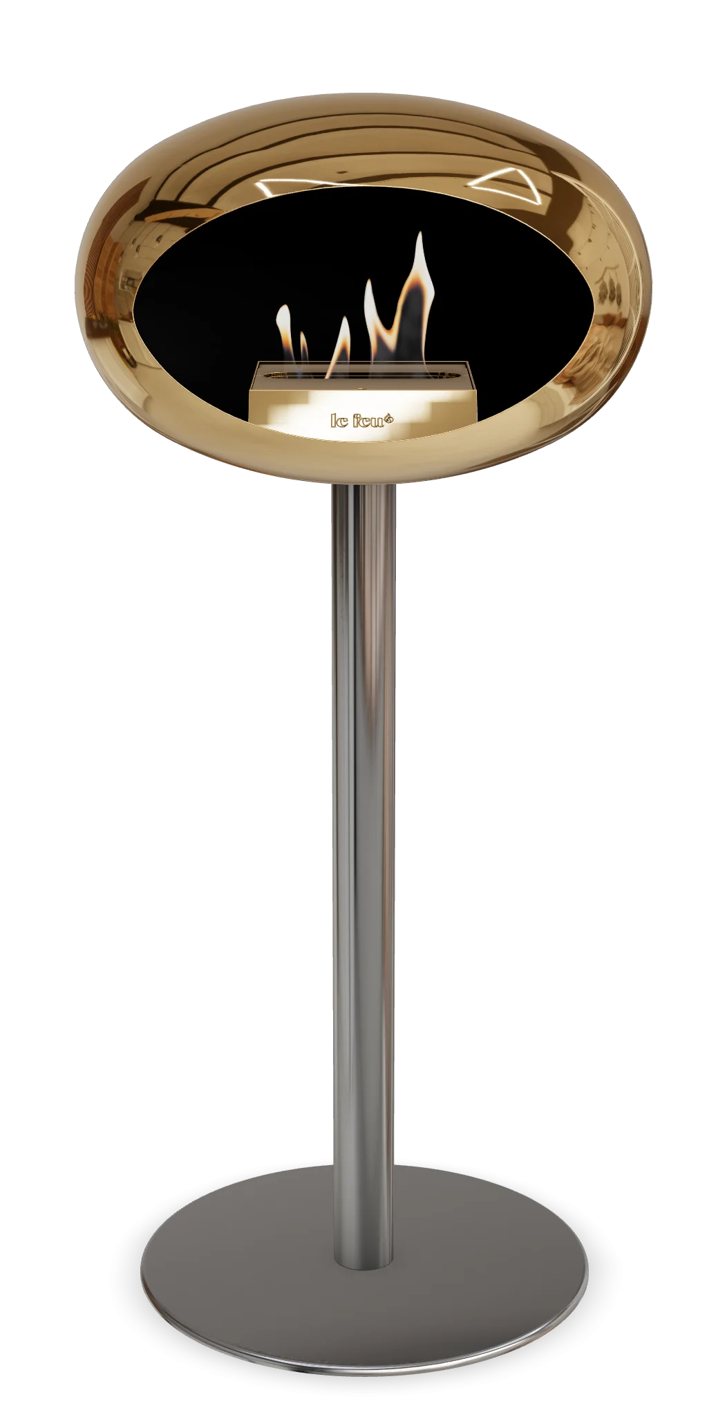 Le Feu Chromed Rose Gold Ground Steel High