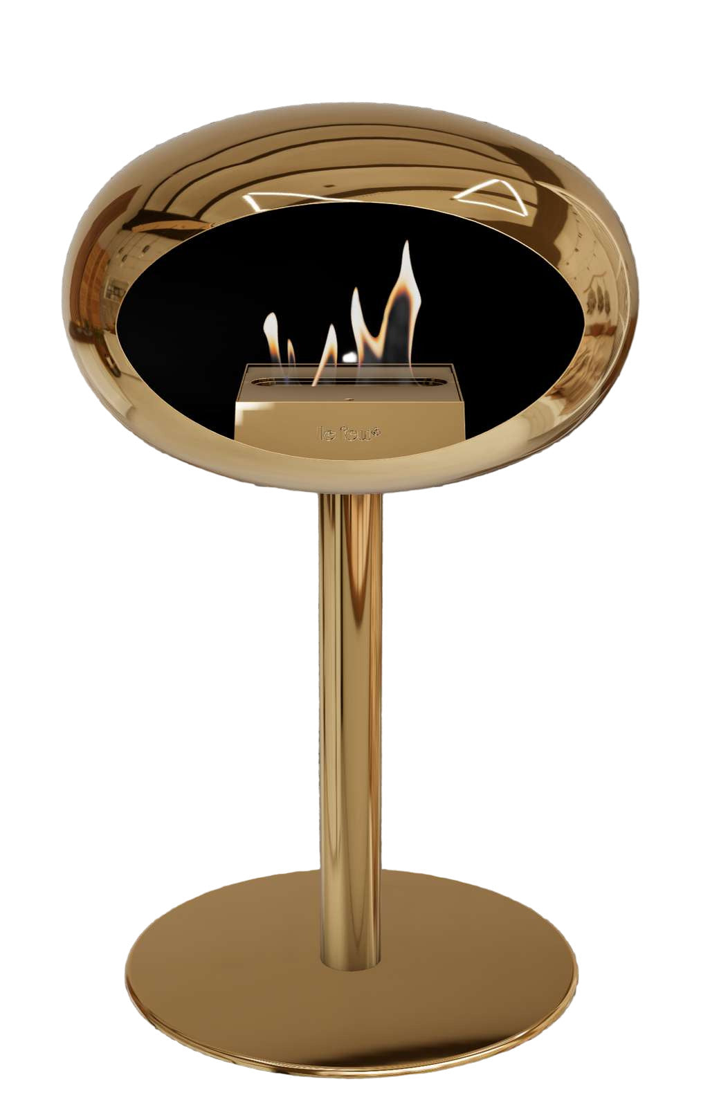 Le Feu Chromed Rose Gold Ground Steel Low