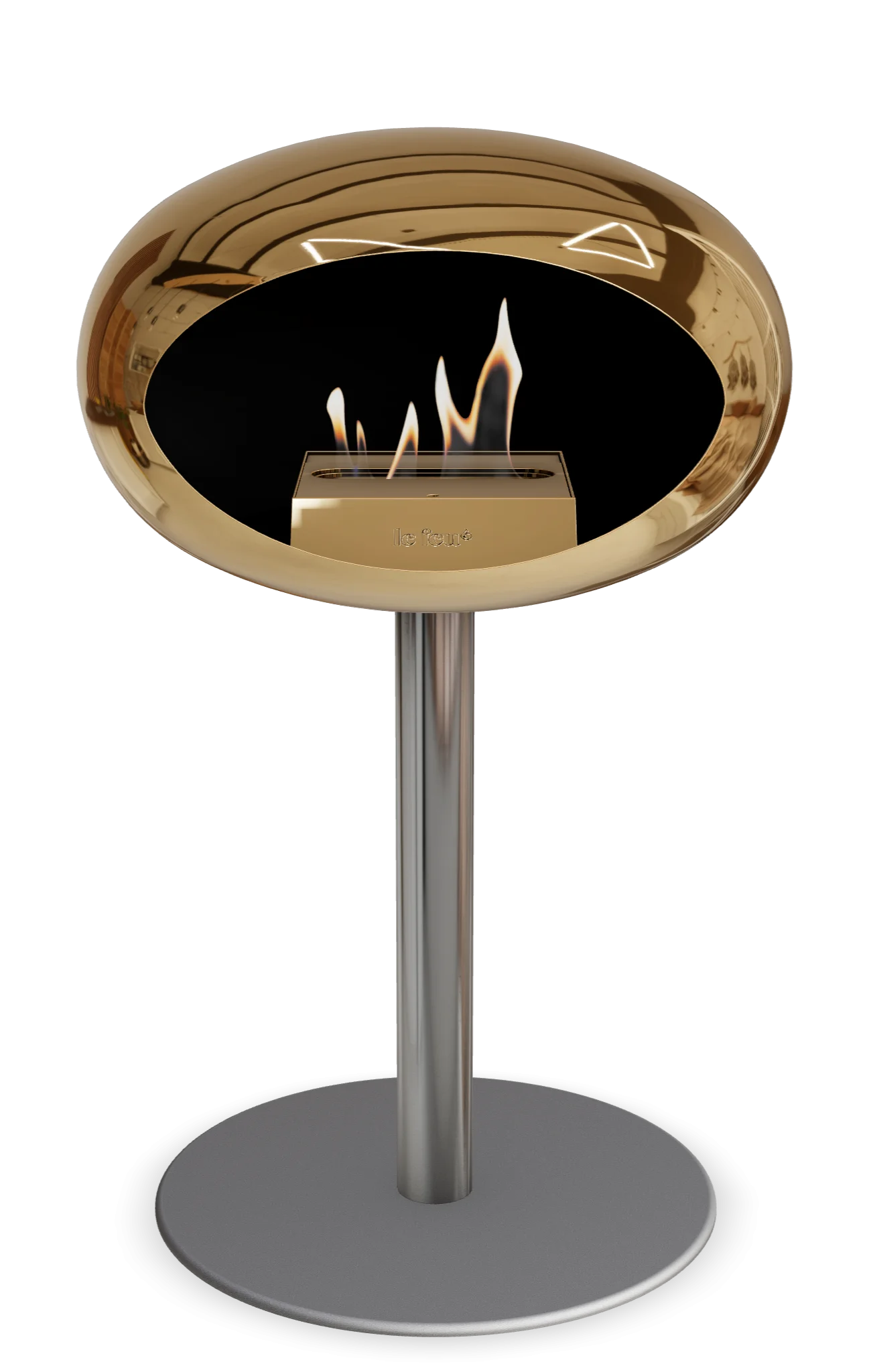 Le Feu Chromed Rose Gold Ground Steel Low