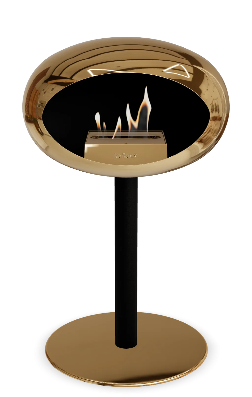 Le Feu Chromed Rose Gold Ground Steel Low