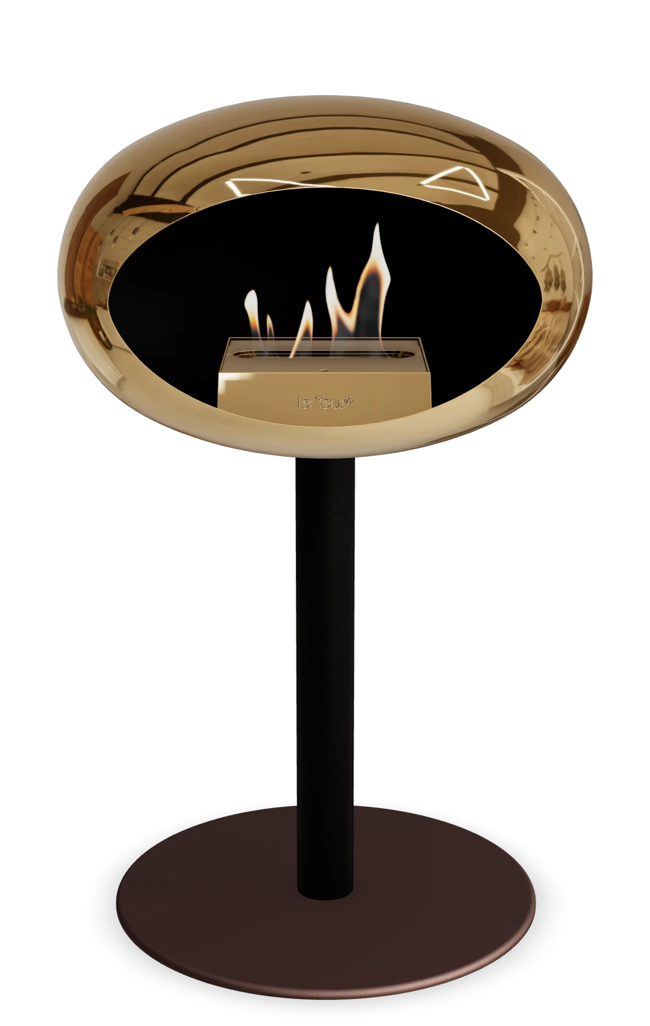 Le Feu Chromed Rose Gold Ground Steel Low