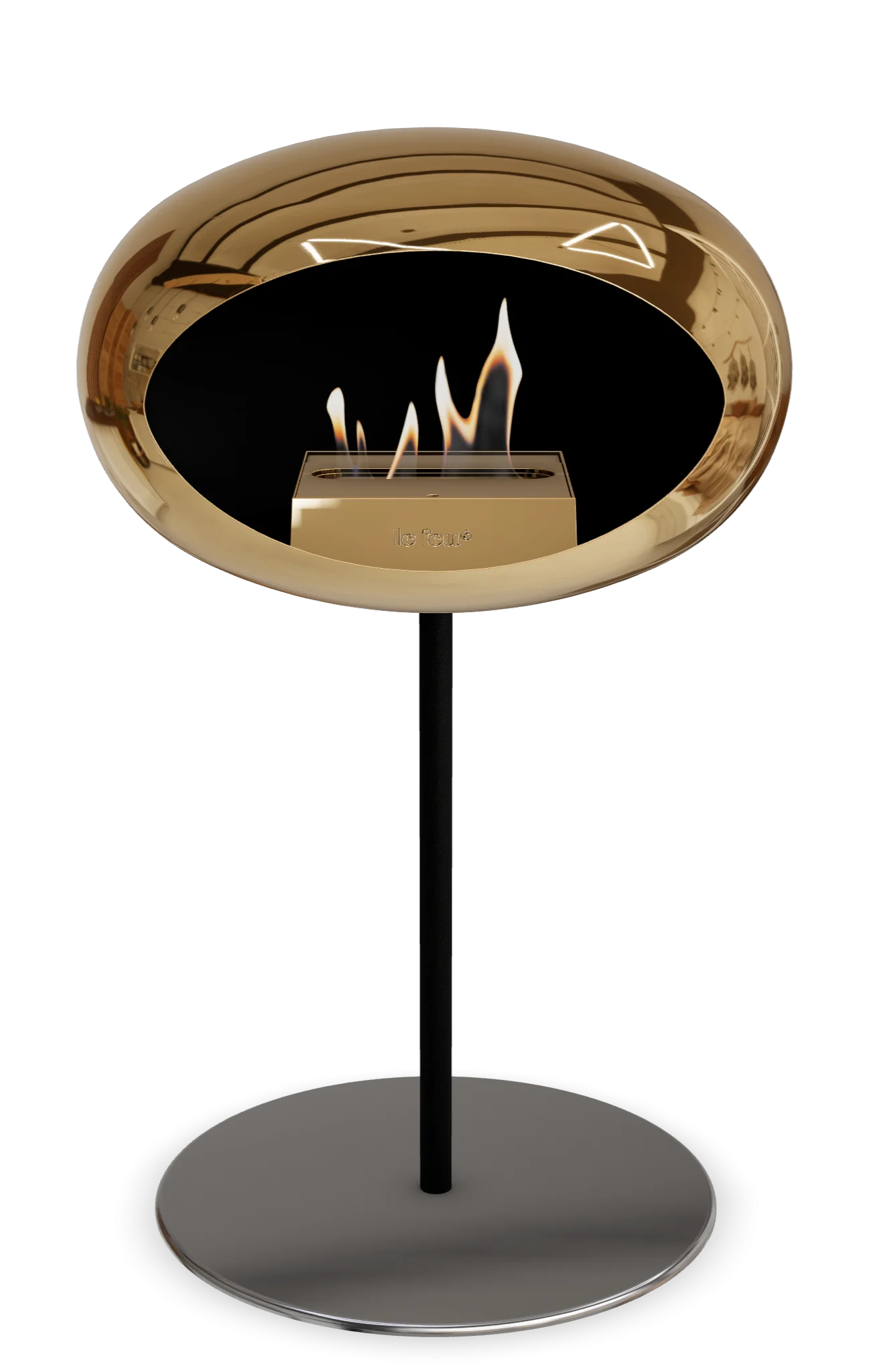 Le Feu Chromed Rose Gold Ground Steel Low