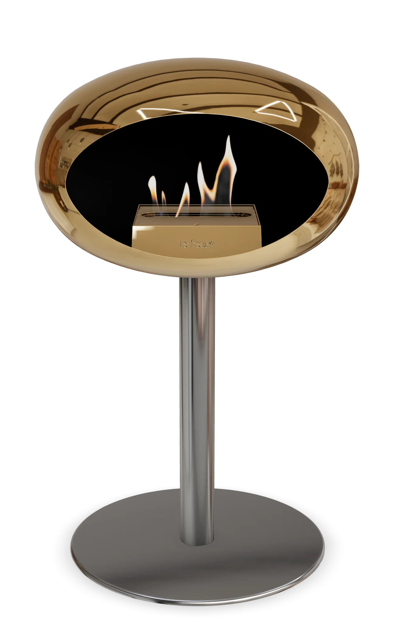 Le Feu Chromed Rose Gold Ground Steel Low