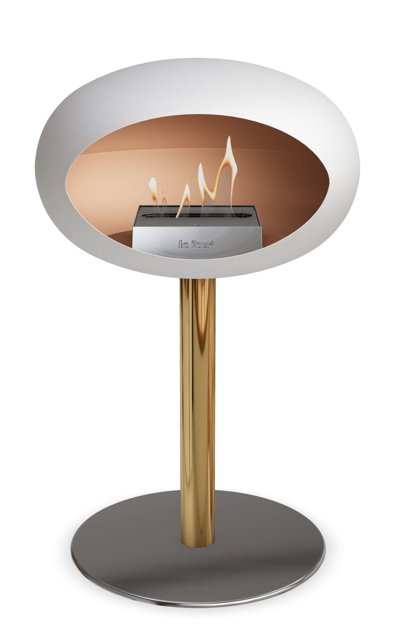 Le Feu White Ground Steel Low