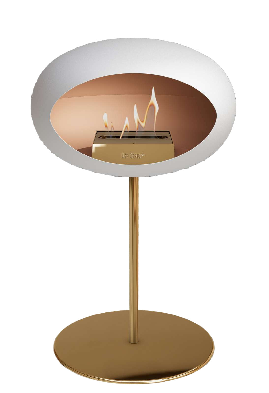 Le Feu White Ground Steel Low