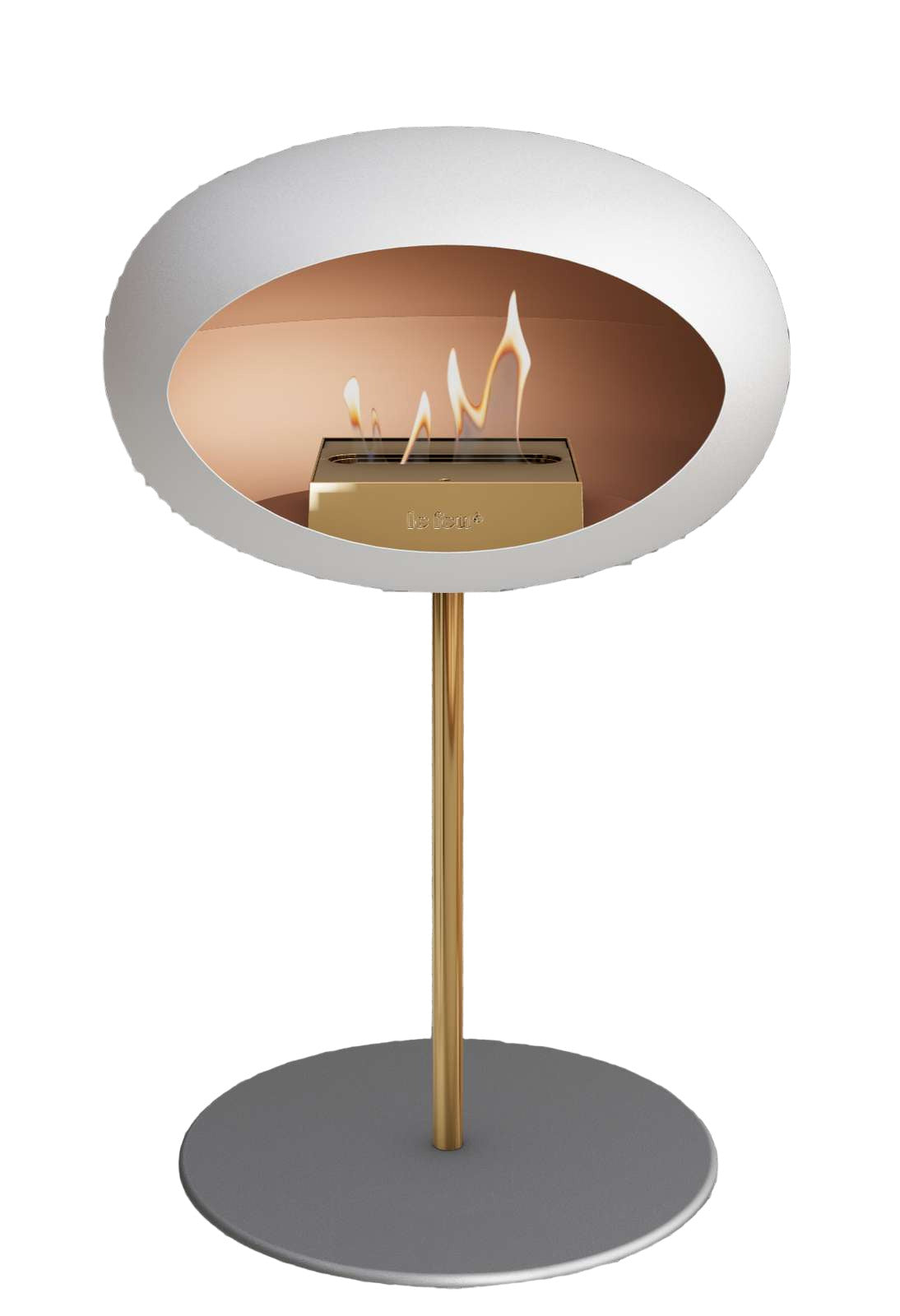 Le Feu White Ground Steel Low