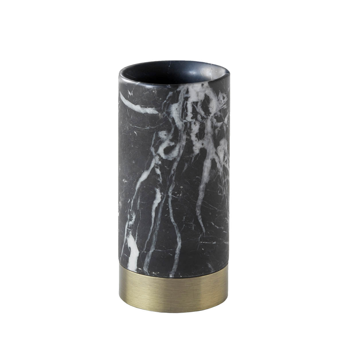 Aquanova NERO Zahnbürstenhalter in Schwarz – Produktansicht.