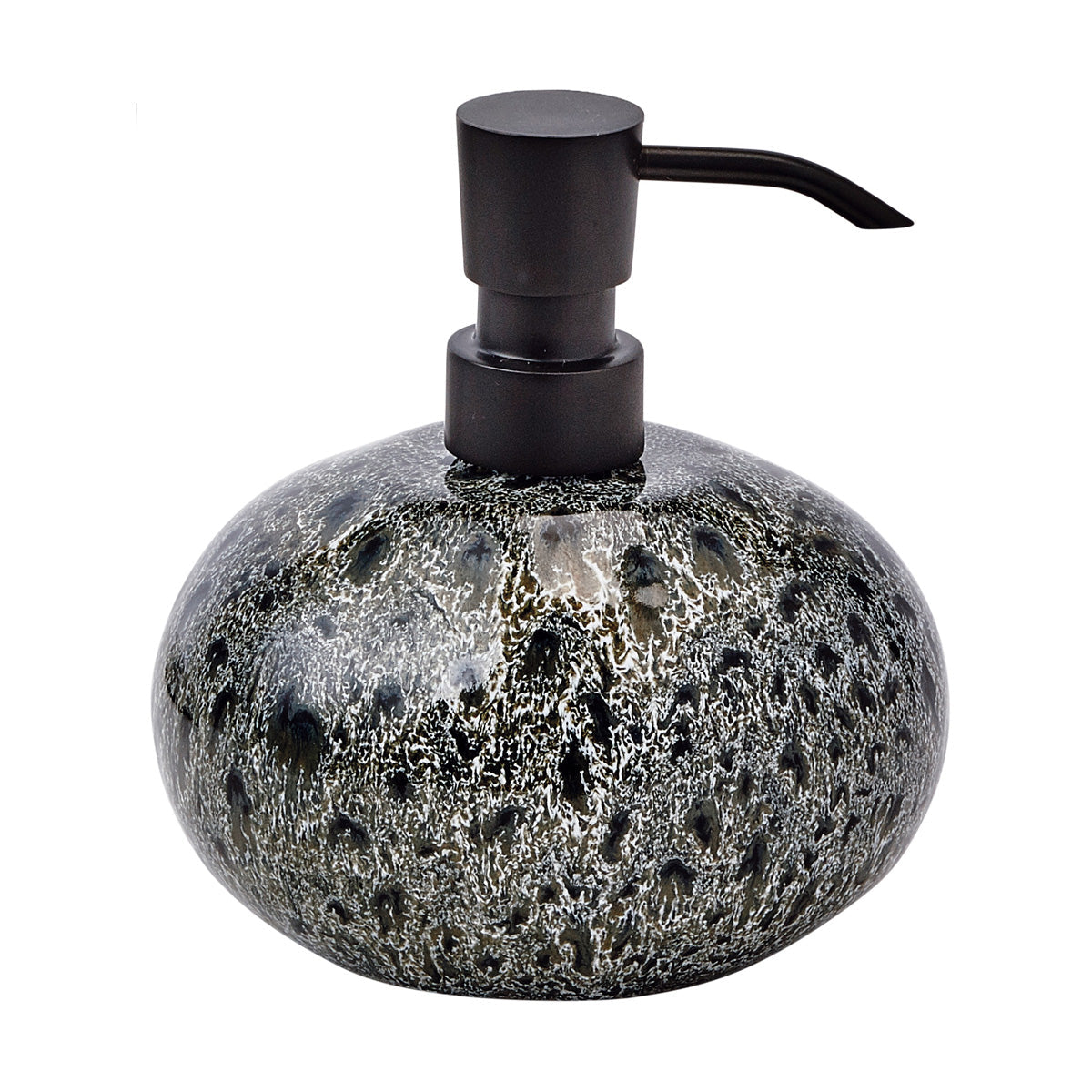 Aquanova UGO Seifenspender in Black Olive – Produktansicht.