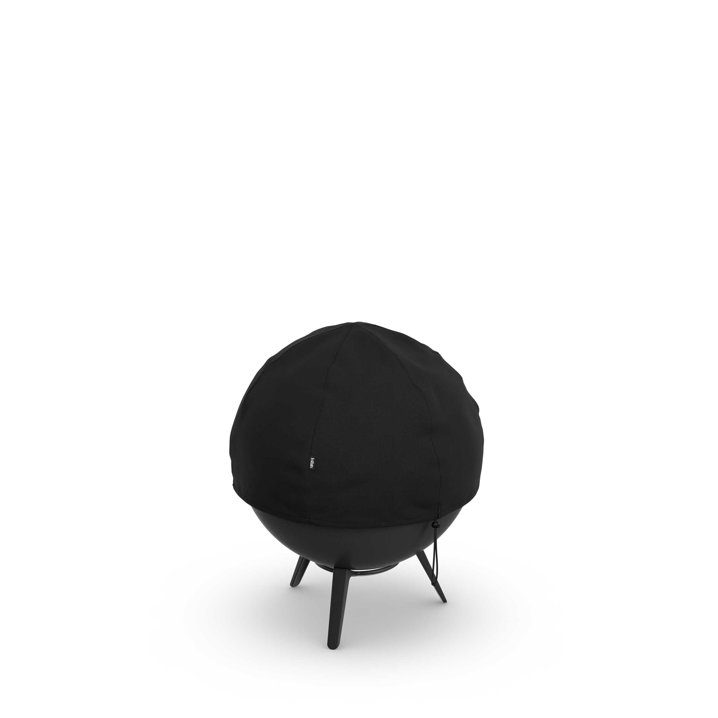 Höfats Moon 45 all Black Feuerkorb mit Abdeckhaube
