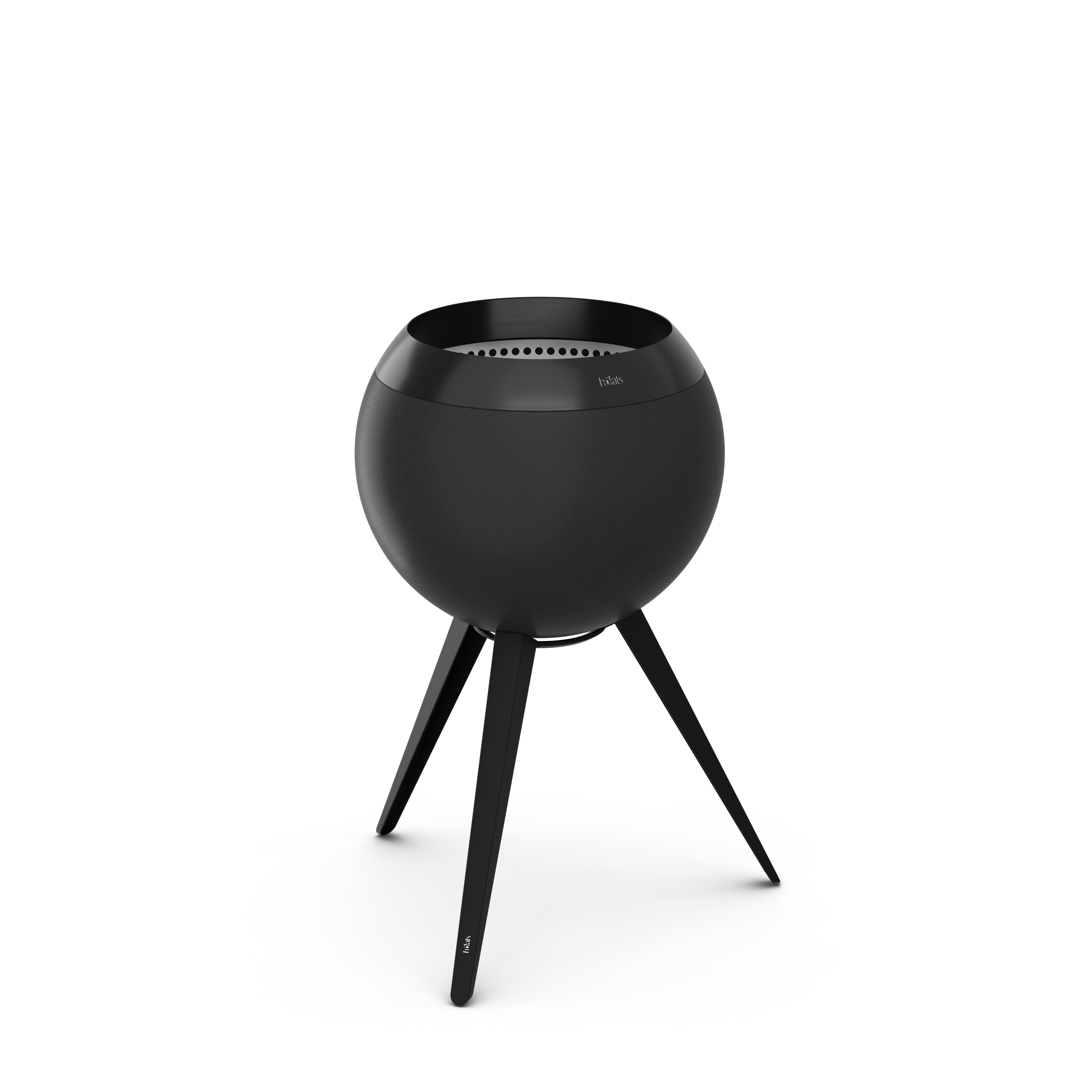 Höfats Moon 45 all Black mit hohem Fuß