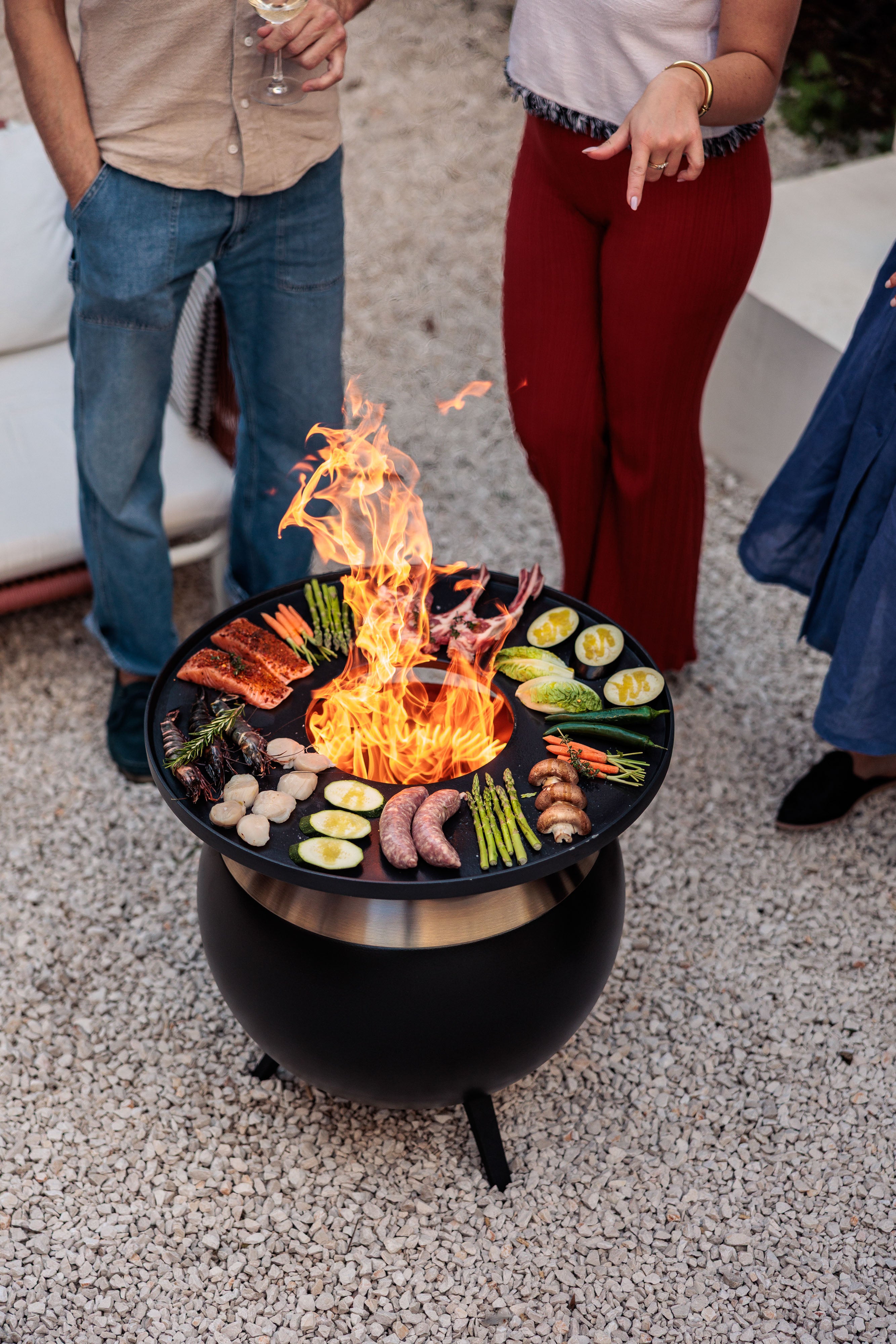 Höfats MOON 55 Plancha-Grillset niedrig