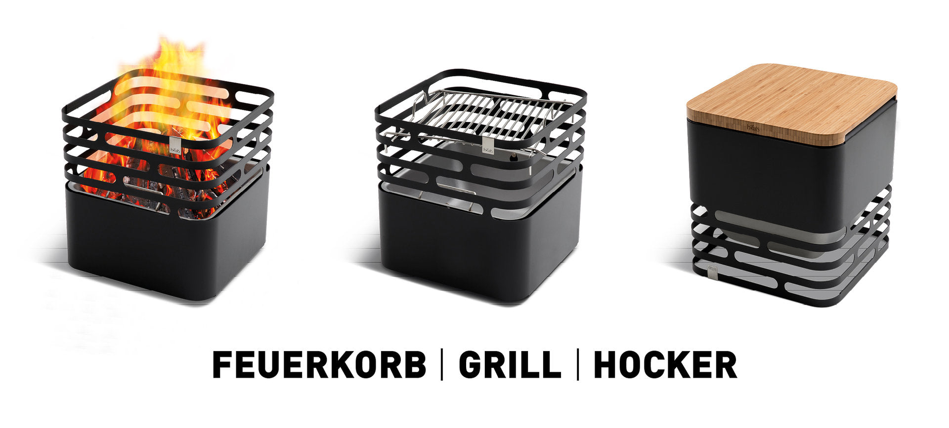 Höfats CUBE Feuerkorb und Grill