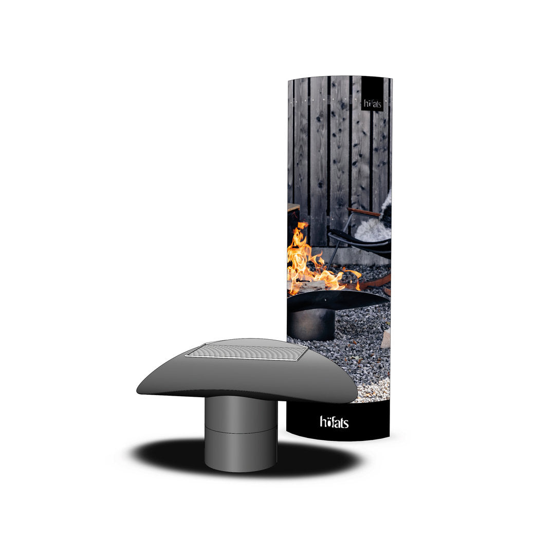 Höfats Ellipse Feuerschale und optional Grill