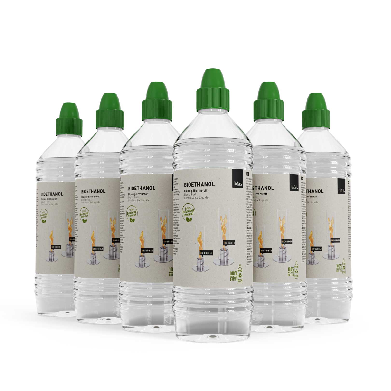 Höfats Bioethanol (6er Pack) Flüssig-Brennstoff
