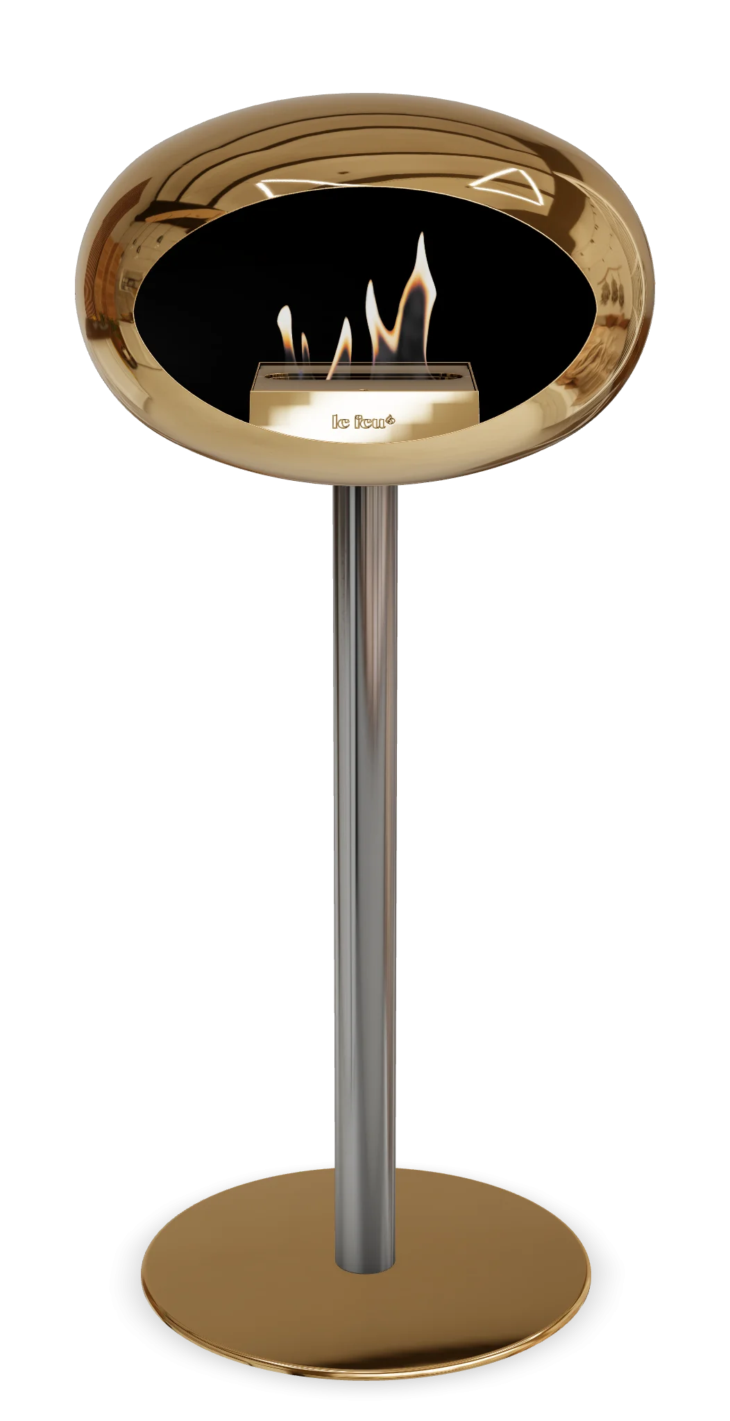 Le Feu Chromed Rose Gold Ground Steel High