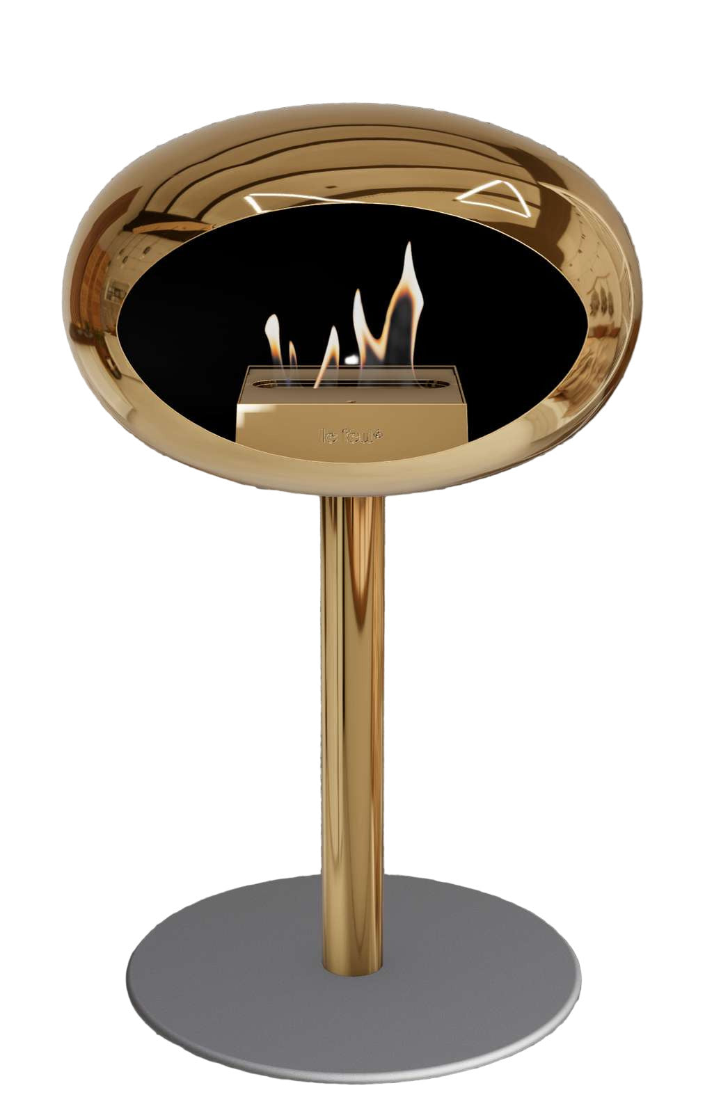 Le Feu Chromed Rose Gold Ground Steel Low