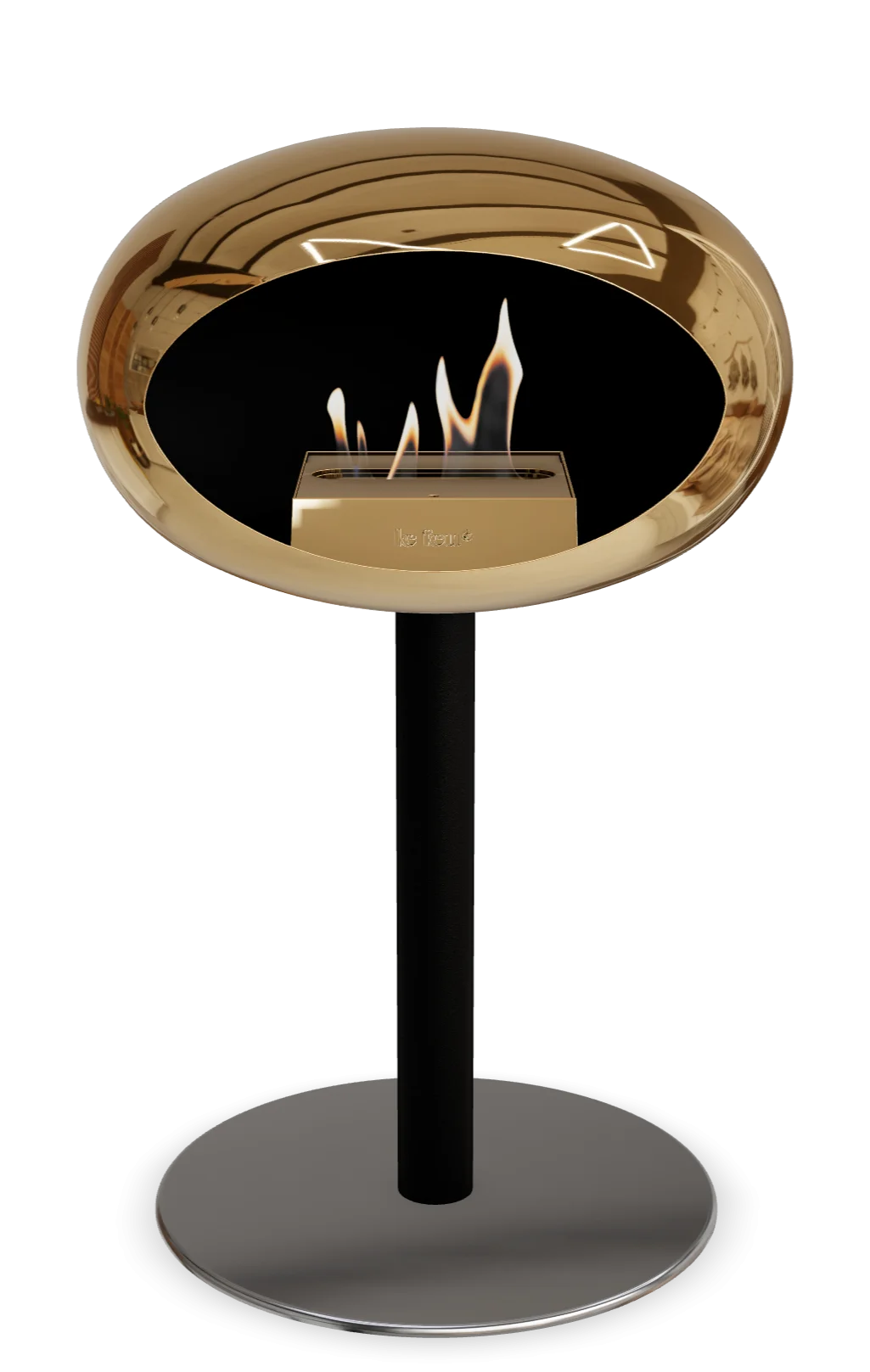 Le Feu Chromed Rose Gold Ground Steel Low