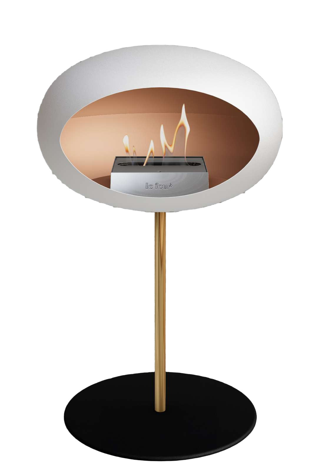 Le Feu White Ground Steel Low