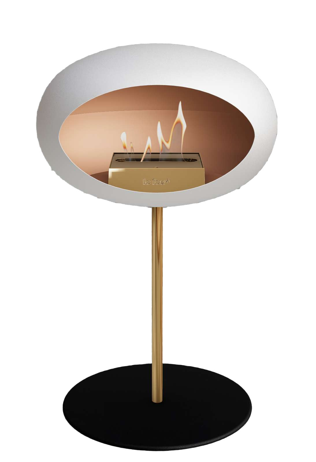 Le Feu White Ground Steel Low