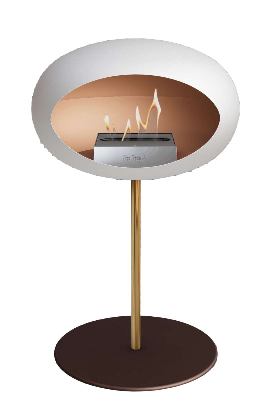 Le Feu White Ground Steel Low