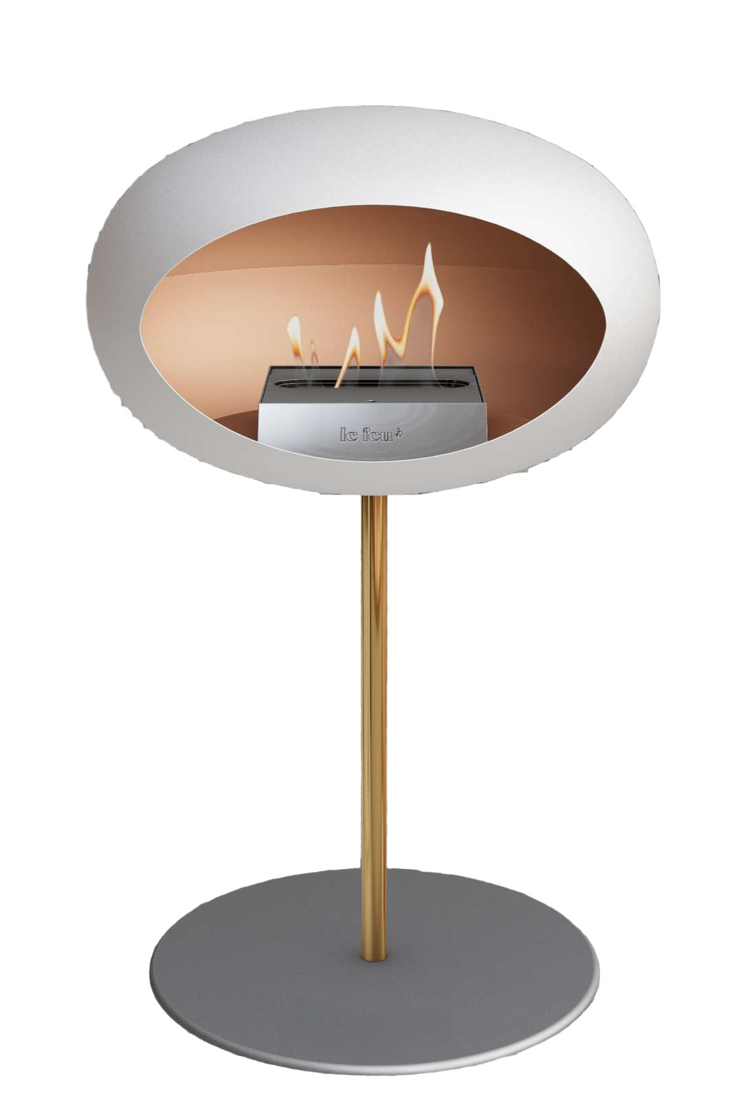 Le Feu White Ground Steel Low