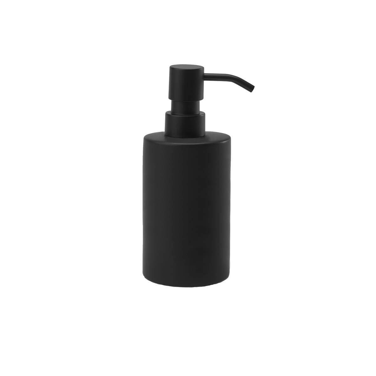 Aquanova FORTE Seifenspender klein in Schwarz – Produktansicht.