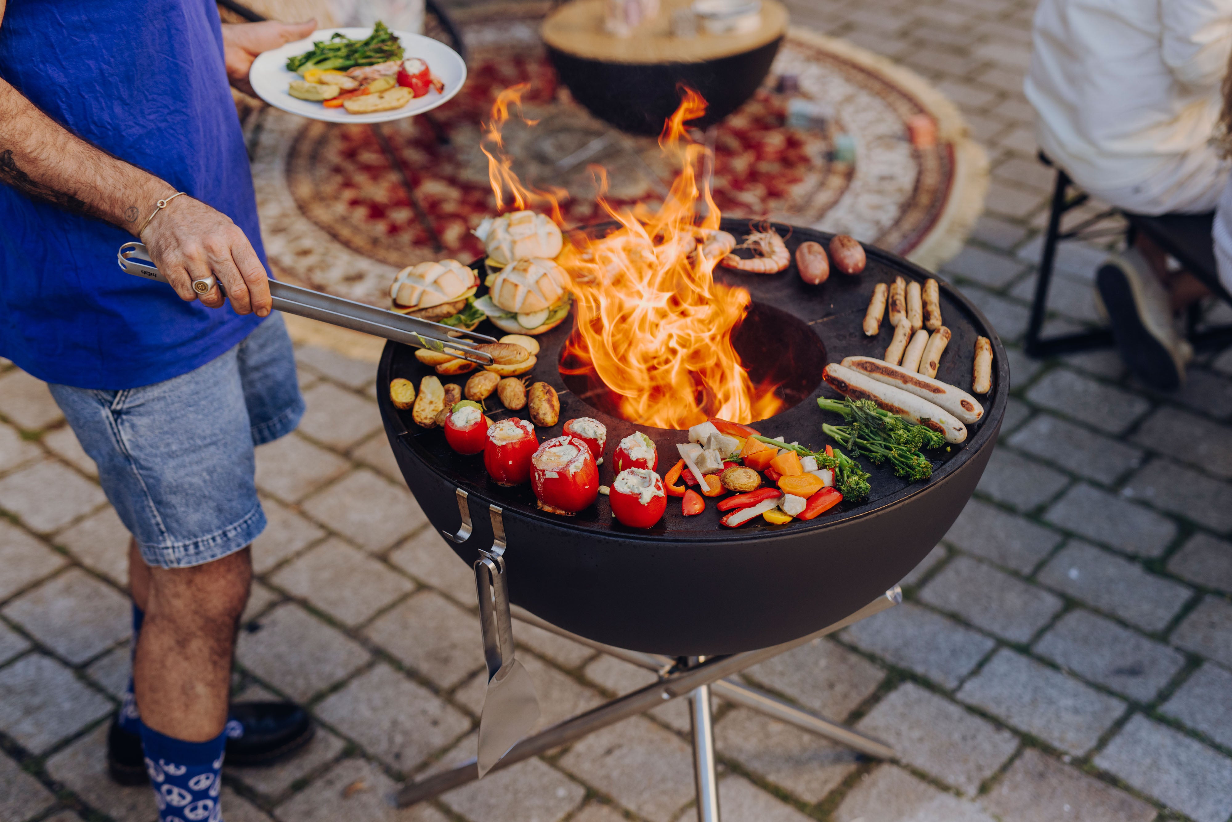 Höfats BOWL 70 Plancha-Grillset hoch