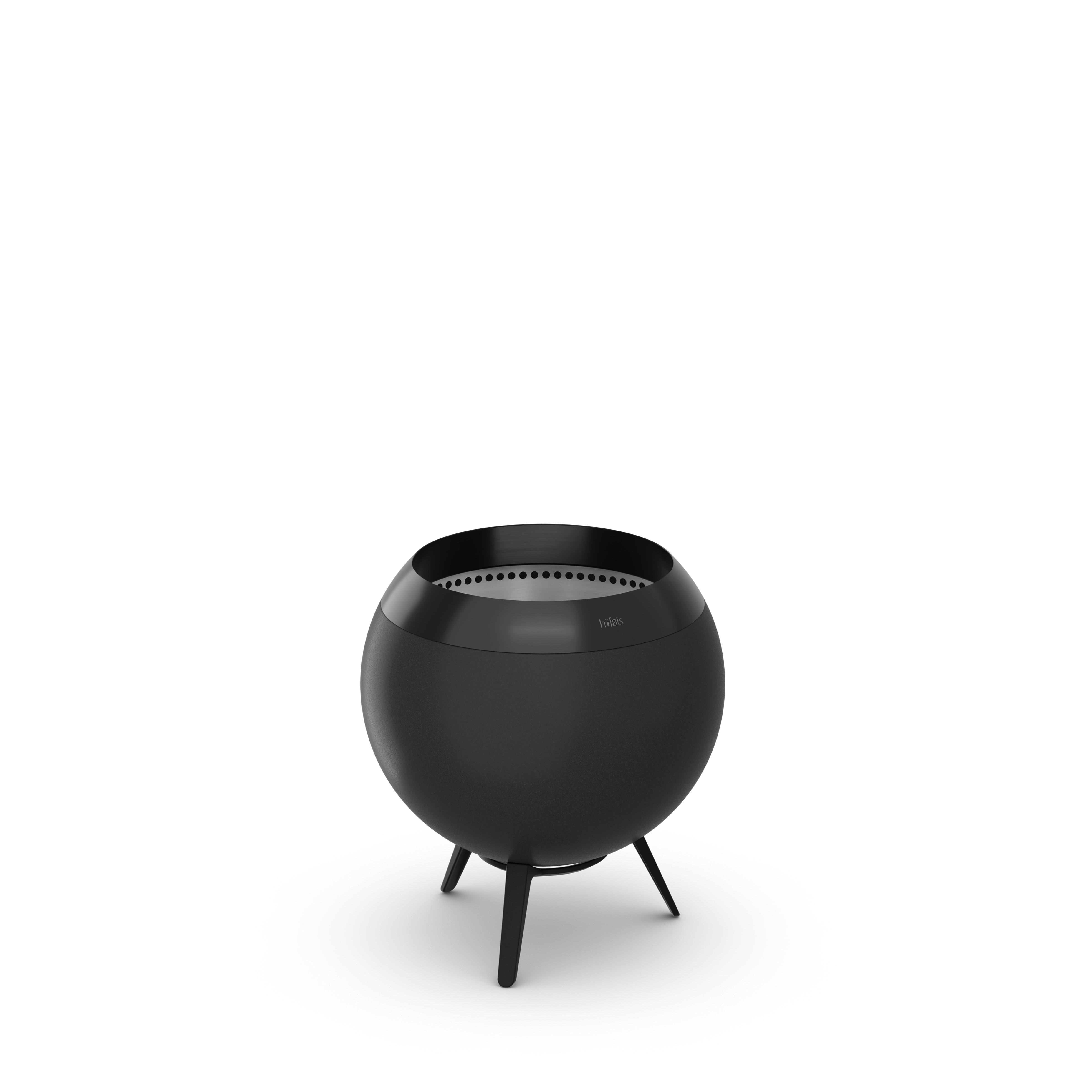 Höfats Moon 45 all Black mit niedrigem Fuß
