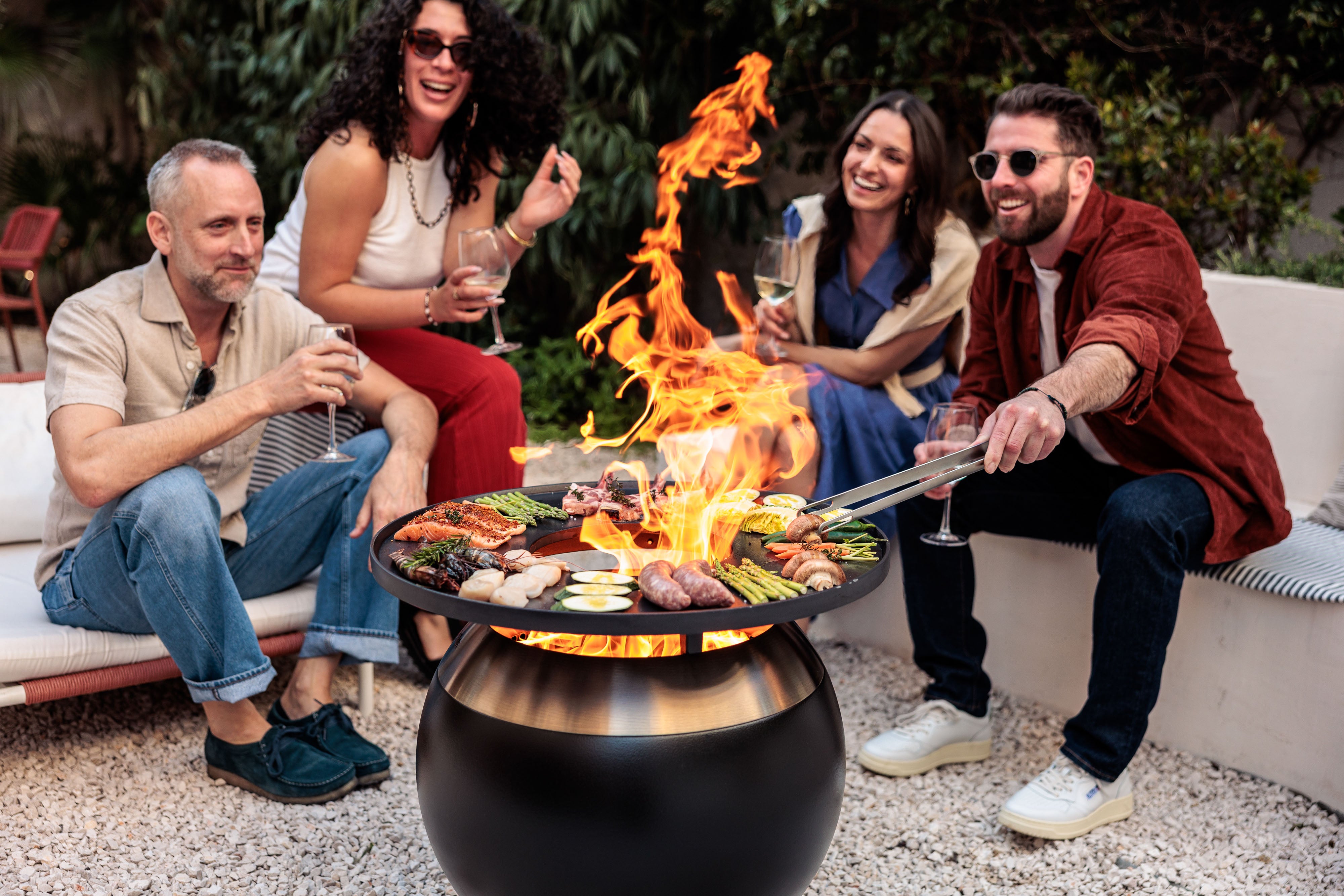 Höfats MOON 55 Plancha-Grillset niedrig