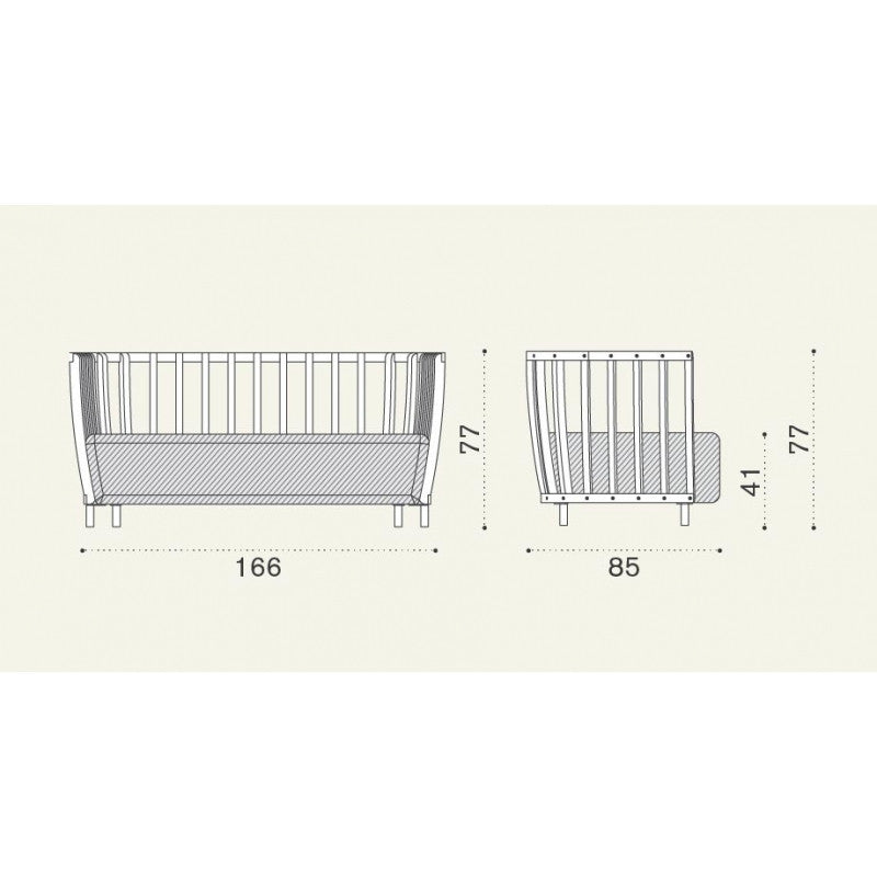 Swing 2-Sitz-Sofa In- und Outdoor